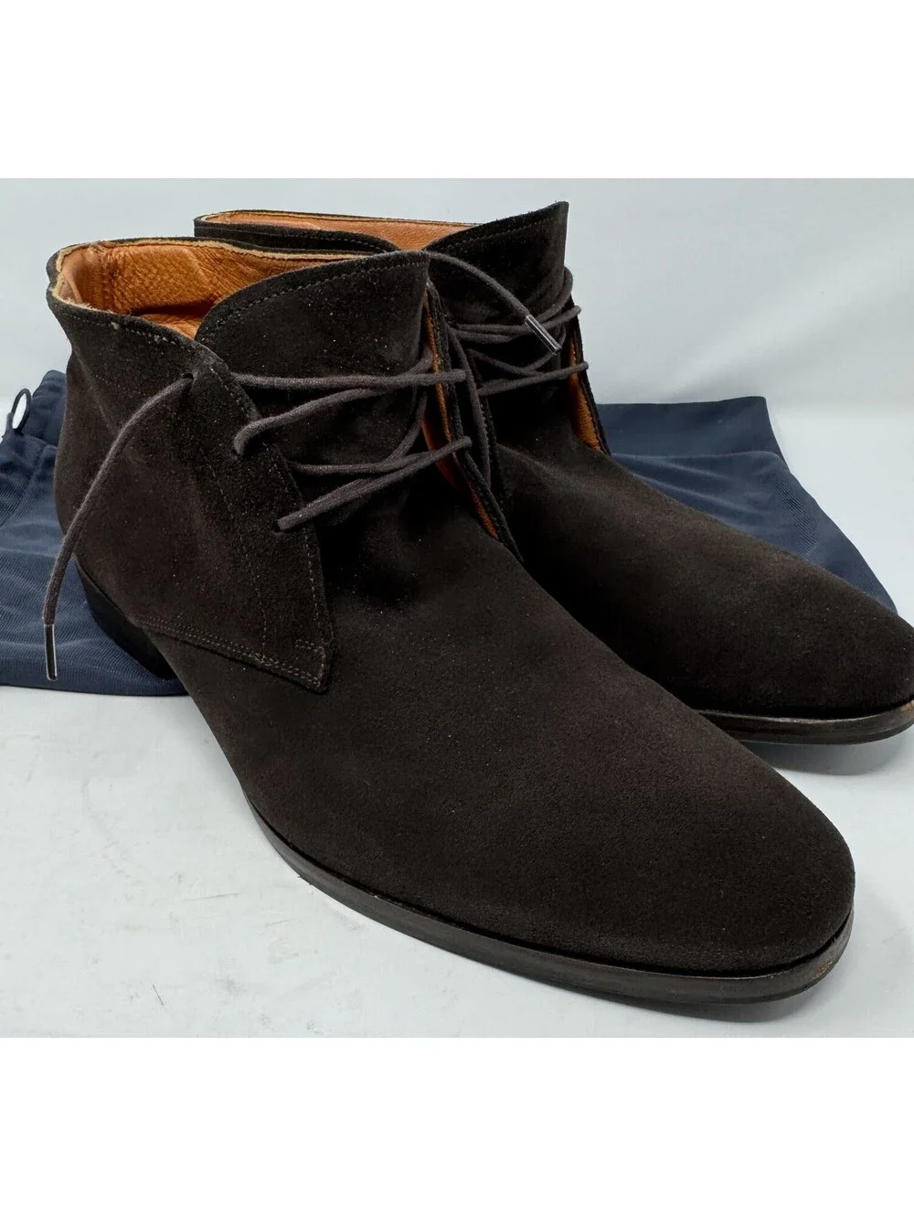 Wolf & Shepherd Striker Suede Chukka Brown Mens Boots Size 10.5 Made In Portugal